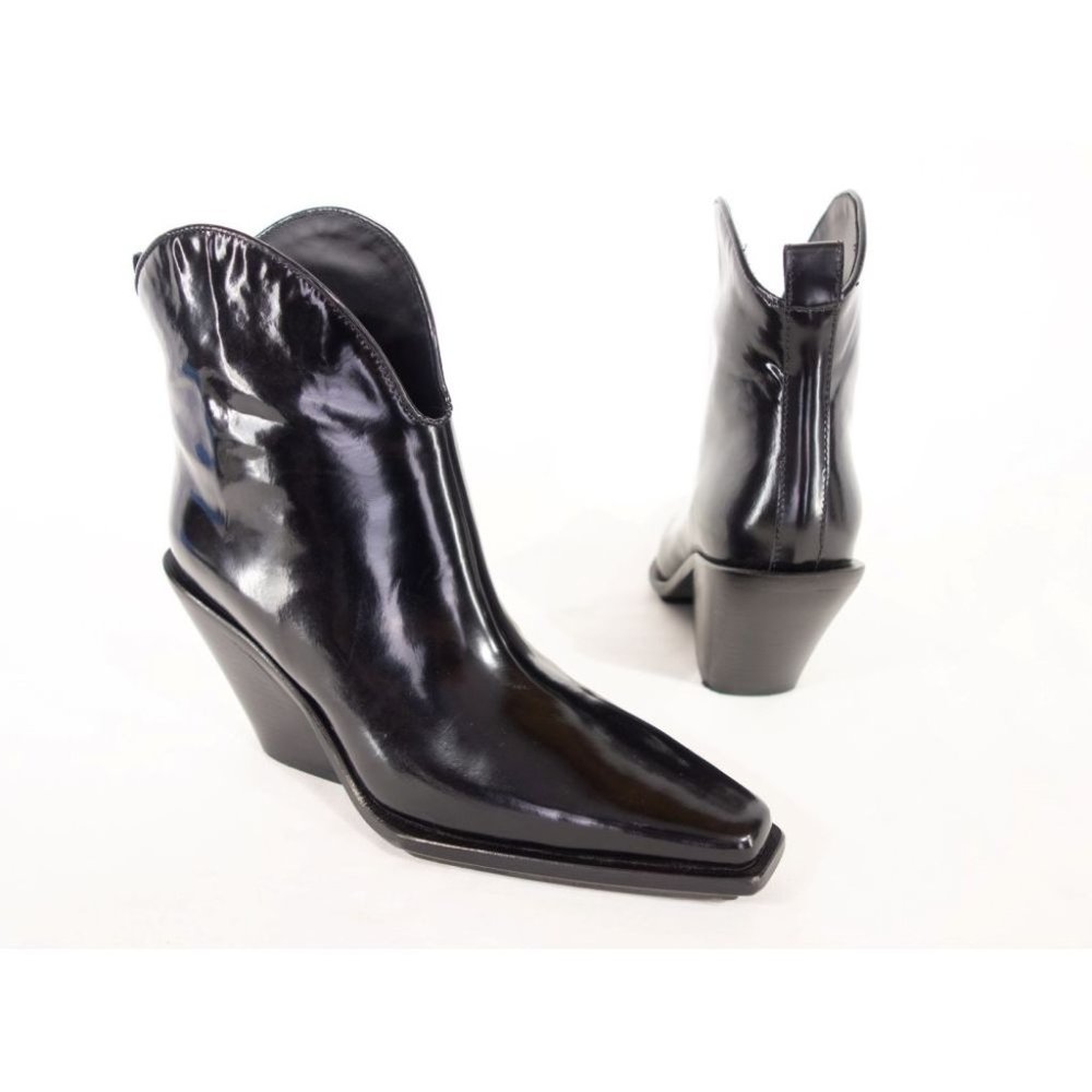 ANN DEMEULEMEESTER 39 9 Slanted Heel Ankle Boots